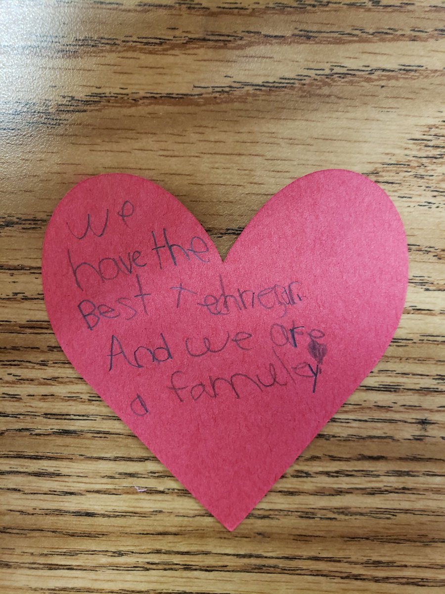 I asked my students to give me reasons why they love first grade. "We are a family." Brings tears to my eyes. This is why I teach!💓💓💓 #CCSDfam <a href="/WildcatsWES/">Woodstock Elementary</a>