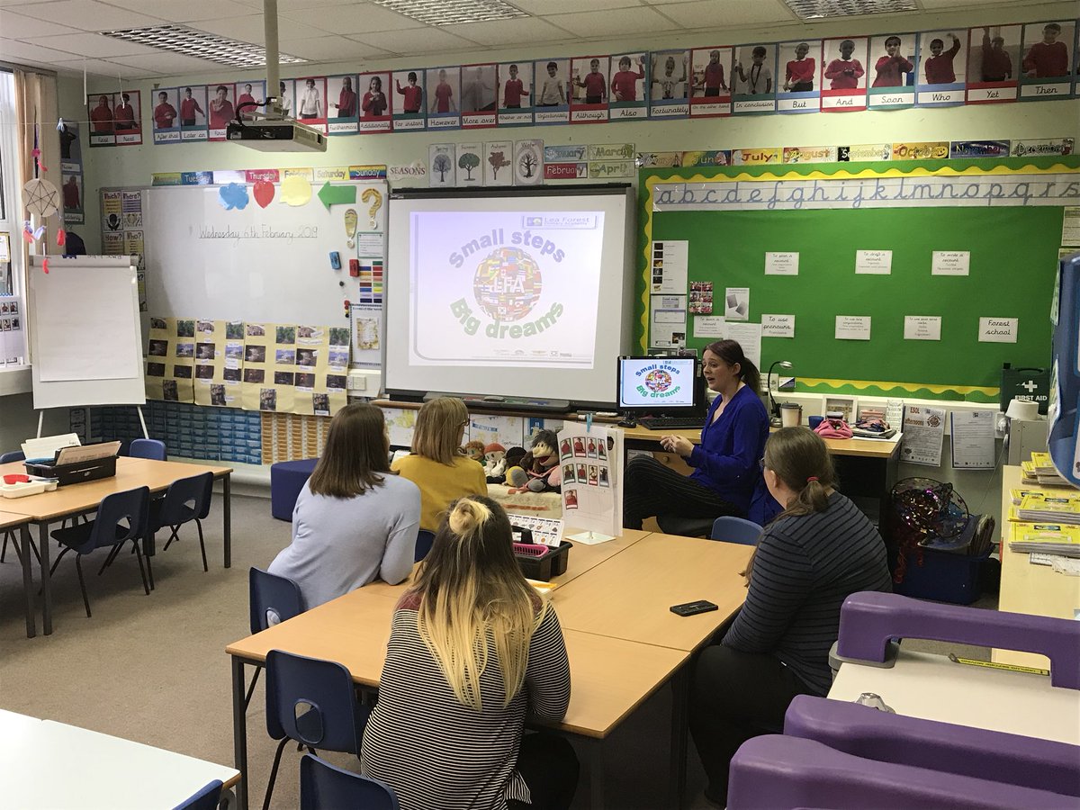 LLF_Dep's tweet photo. A fantastic session in the EAL Hub at our SSAT Innovation and Impact day. Our colleagues have been learning all about how we cater for children with EAL needs at Lea Forest 🙌🏽👏🏽@SSATPrimary @Lea_Forest_HT @lea_forest_aet @AETAcademies @lea_forest_eal @S4EUK @BirminghamEdu https://t.co/NkYUUAkm5w
