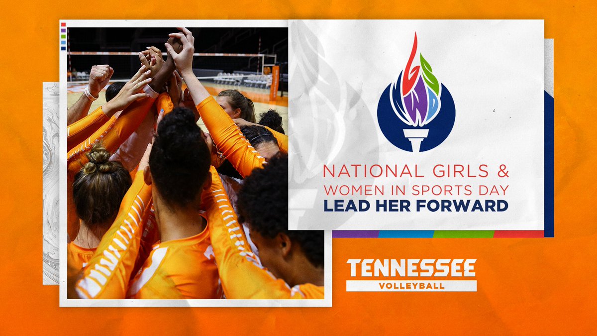 Vol_VBall's tweet photo. Today we celebrate National Girls &amp; Women in Sports Day and the impact of sports in our lives

#NGWSD 🍊🏐 https://t.co/dtYaJVJZGg