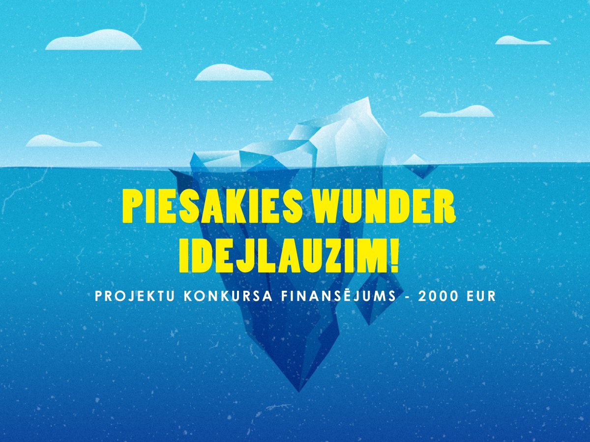 WUNDER IDEJLAUZIS - projektu konkurss <a href="/VidzAugstskola/">Vidzemes Augstskola</a> studentiem. Piedalies ideju darbnīcās 14. vai 15.febr., bet līdz 28.febr.iesniedz vienkāršu idejas uzmetumu! Der gan plāni uzlabot vidi, gan vēlme rīkot pasākumus, gan citas drosmīgas idejas. Vairāk te: vnf.lv/lv/isteno-idej…