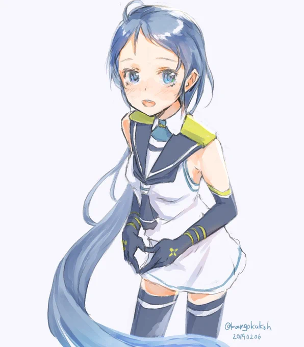 #艦これ版深夜の真剣お絵描き60分一本勝負
#艦これ版真剣お絵描き60分一本勝負_20190206
#五月雨 