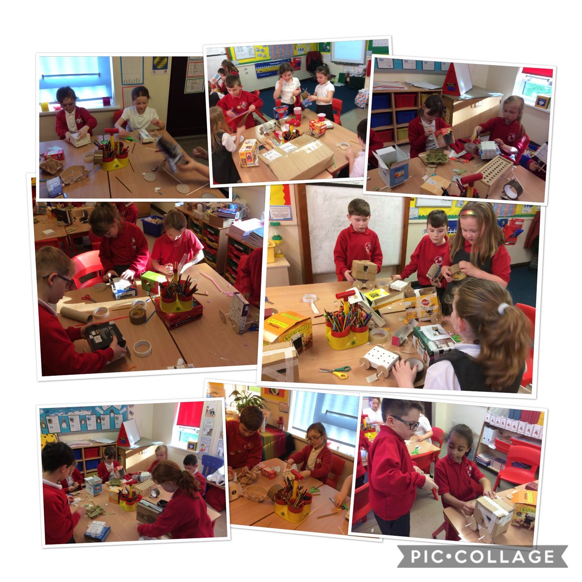 year2sjb's tweet photo. Year 2 have been making their vehicles according to their own designs complete with a chassis, free-spinning axles and wheels! @HTStJosephs #Designersandmakers #StJosLivingCurriculum https://t.co/UB635w8t4U