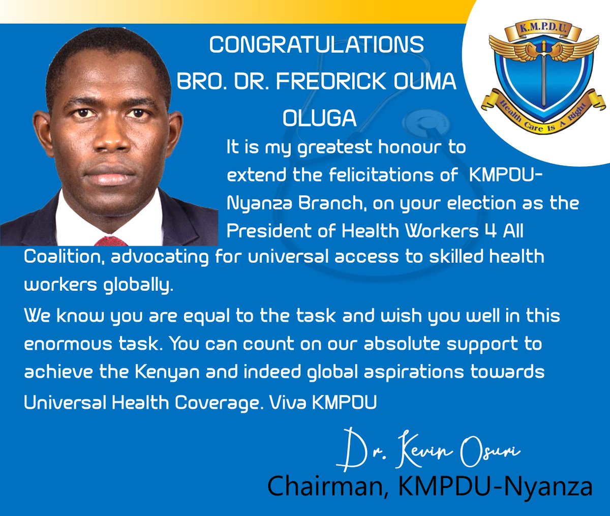 KMPDU-Nyanza (@kmpdun) on Twitter photo Our congratulations are in order. SG making us proud all the way <a href="/fnoluga/">Dr. Ouma Oluga, OGW</a> <a href="/OrokoSamuel/">Dr. Oroko Obegi</a> <a href="/KenyaMedics_KMA/">Kenya Medical Association</a> <a href="/ovngani/">Dr Victor Ng'ani 🇰</a> <a href="/daisy_korir/">Daisy Korir</a> <a href="/osurikevin/">Dr. Osuri Kevin Jr.</a> <a href="/MOH_Kenya/">Ministry of Health</a> <a href="/gisairo/">lameck omweri</a> <a href="/simonkigondu/">The Kenyan Gyne (#HealthServiceCommission)</a> Our congratulations are in order. SG making us proud all the way <a href="/fnoluga/">Dr. Ouma Oluga, OGW</a> <a href="/OrokoSamuel/">Dr. Oroko Obegi</a> <a href="/KenyaMedics_KMA/">Kenya Medical Association</a> <a href="/ovngani/">Dr Victor Ng'ani 🇰</a> <a href="/daisy_korir/">Daisy Korir</a> <a href="/osurikevin/">Dr. Osuri Kevin Jr.</a> <a href="/MOH_Kenya/">Ministry of Health</a> <a href="/gisairo/">lameck omweri</a> <a href="/simonkigondu/">The Kenyan Gyne (#HealthServiceCommission)</a>