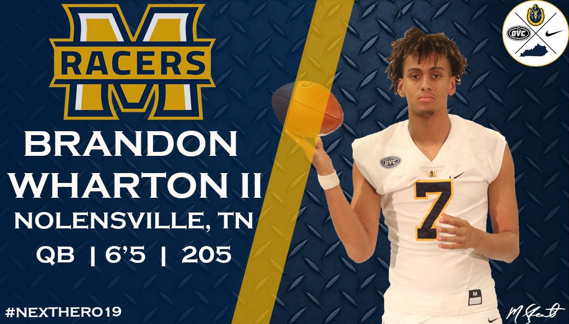 #RACERNATION

MID-YEAR SIGNEE

BRANDON WHARTON II
<a href="/BwhartII/">Brandon Wharton II</a> 

POSITION: QUARTERBACK

🏇🏁

#NextHero19
#NSD19