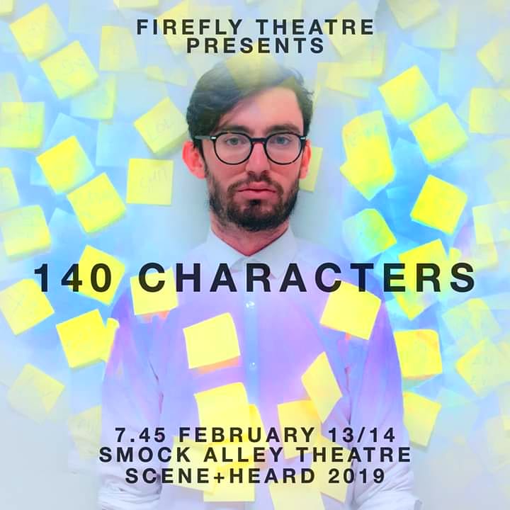 ONE WEEK TO GO
#140Characters is almost here! Tickets are still available so get down to Smock Alley on the 13th and 14th of February for tweeting, madness and mayhem!
#SASH2019