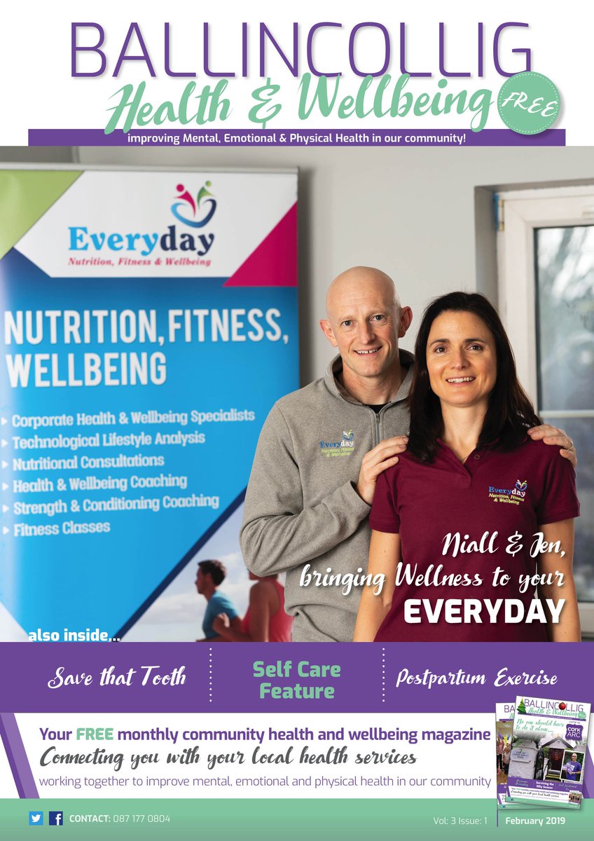 We are back!!!!

💜💚 Our FEBRUARY ISSUE is OUT TODAY  💜💚

Thanks to the amazing <a href="/everydaynfw/">EverydayNFW</a> for being our cover feature...read all about how Niall &amp; Jen bring wellness to your everyday on page 3. 👏👏