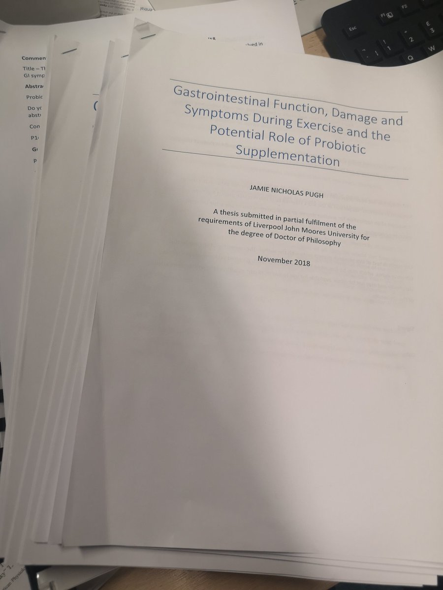 pugh_jamie's tweet photo. Huge thanks to @ProfNeilWalsh &amp; Neil Chester for an enjoyable and stimulating viva this morning. Huge relieve to get the PhD completed. None of it would be possible without the people in the acknowledgements section but especially @close_nutrition @DoranDominic and @JamesyMorton https://t.co/DQR17VaTGP