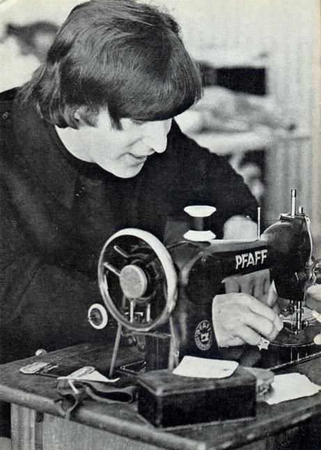 Sewing4Everyone
4 mins · 
John Lennon was known for his musical talent as one of the Beatles, but it's a little known fact that he was handy with a needle and thread. "I used to do embroidery ,my auntie taught me how to do little flowers like that," he once shared in an interview