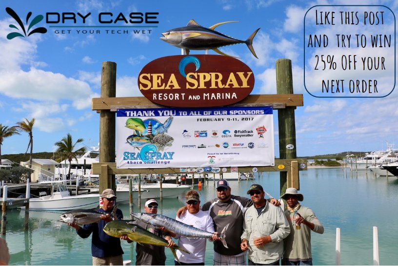 DryCASE's tweet image. The third Annual Sea Spray Abaco Challenge begins today, and DryCASE is one of the sponsors. 
It's a 3-day event including multiple category fishing as well as nightly special events designed to give you the most out of your experience.
Like this post if you want a 25OFF coupon!