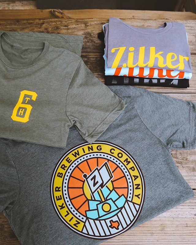 ZilkerBeer's tweet photo. Big shoutout to @industryprintshop for crushing both the print & design of our new threads.👏🏻*available in the taproom only*
.
.
.
#industryprintshop #swag #design #zilkerbeer #eastsixth #drinklocal #atx https://t.co/w4VS7qLO3z https://t.co/PEWMCKrTK0