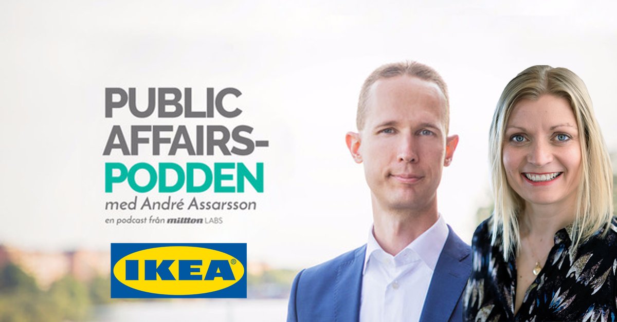 👍🏻Vi har startat ny podcast 
publicaffairspodden.se

Första avsnittet: <a href="/assarsson/">André Assarsson</a> intervjuar <a href="/sarpaulsson/">Sara Paulsson</a>
på <a href="/IKEASverige/">IKEA Sverige</a>

Lyssna gärna!