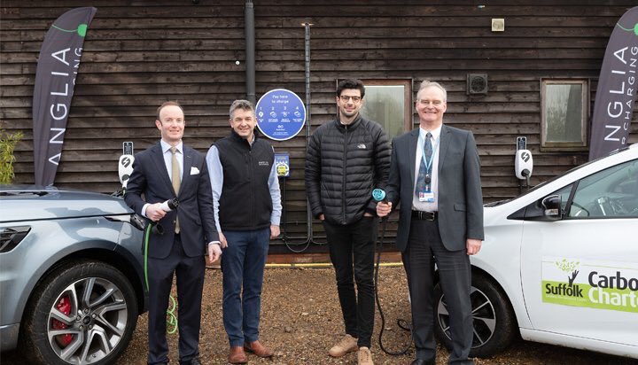 RichardRout's tweet photo. No more apps. No more RFID cards!Today @suffolkcc launched #PlugInSuffolk The UK's first fully open electric vehicle charging network, alongside @eocharging & @bulbenergy. Head to https://t.co/Xtpb4gafCm to learn more #PlugInSuffolk https://t.co/UPduLJhfUV