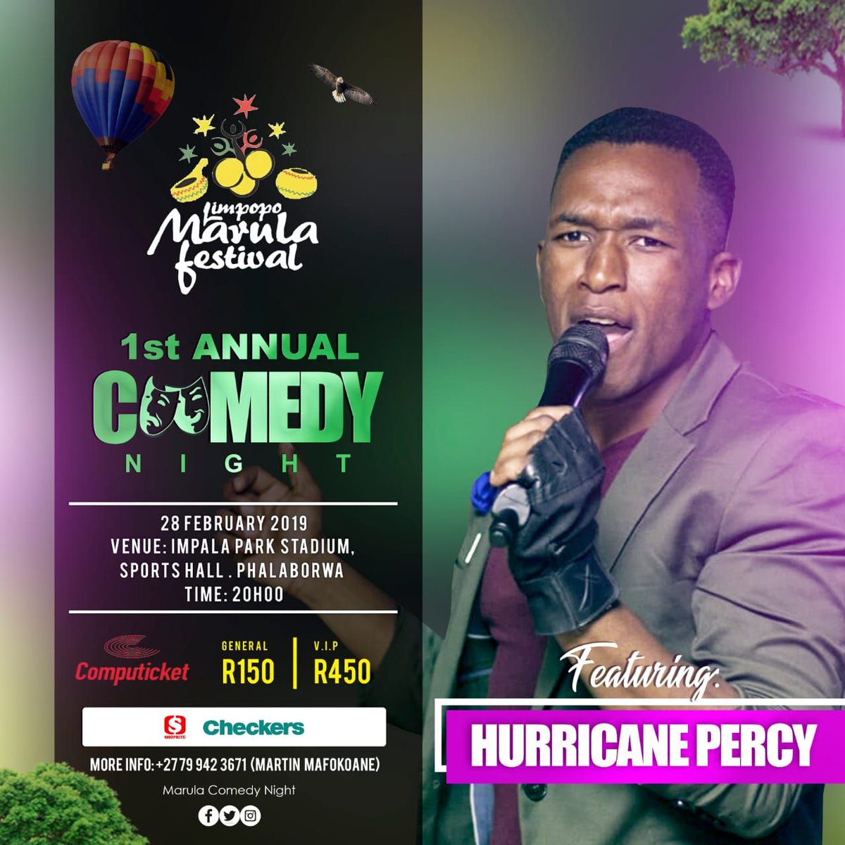 MarulaFestival's tweet photo. Here are some of the delightful laugh masters for our COMEDY NIGHT…Don’t get caught falling off your chair from all the local laughter in store for you!!! 

#MarulaSeason #MarulaBrew #WillYouBeThere #ShareLimpopo #MarulaFest19 https://t.co/3C8CypV5AA