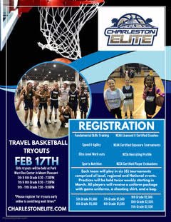 CHSEliteBBALL's tweet photo. @CHSEliteBBALL tryouts on February 17th 6:30-8:30p. Go to https://t.co/y7oFPv47yU to pre-register! See you there!! #chstravelball #travelballtryouts #tryouts #charlestonelite https://t.co/vDShiX03V3
