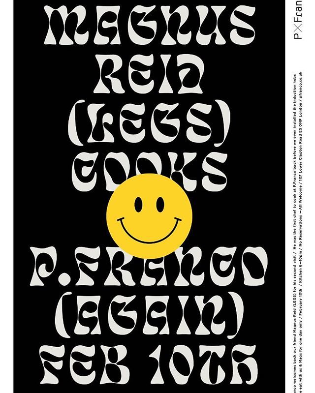 legsrestaurant's tweet photo. News flash! @magnusreid is cooking at @pfranco_e5 this Sunday! There may or may not be some classic legs dishes on! No reservations! Just tons of mad dawg fun! https://t.co/1lBCt47udn https://t.co/O10KrII3hQ