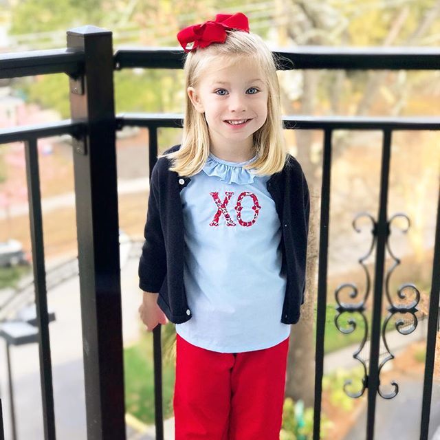 MHuebs's tweet photo. This girl is sweet as sugar (and a nice healthy dose of spice)! The spice was in full effect this morning when she told me she did NOT want to wear the red pants because “red is not her favorite color” but then of course she didn’t want to take them off … https://t.co/zTfDvjEnDY https://t.co/pyb6yJqlMO
