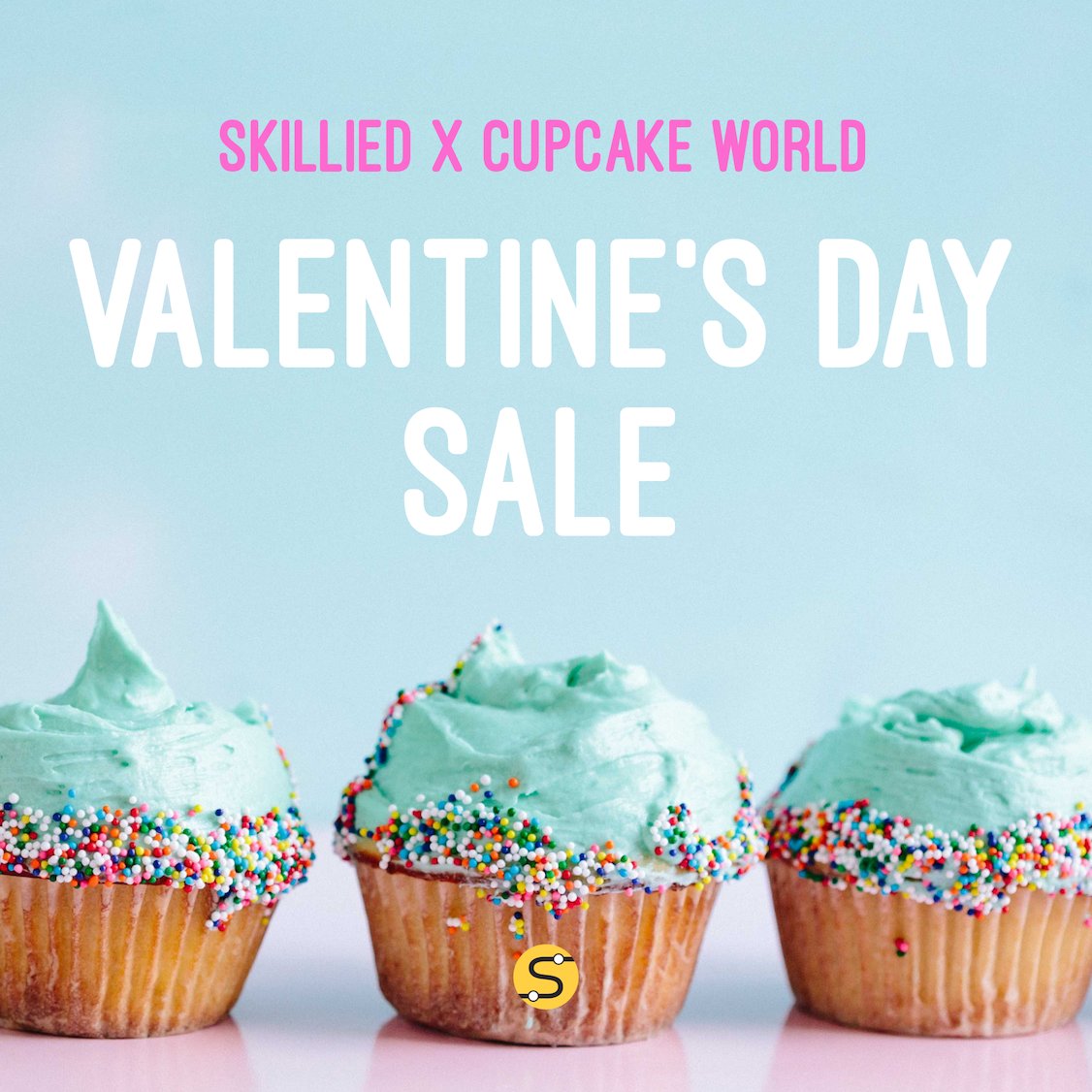 skillied_'s tweet photo. There's no better way to celebrate Valentine's Day than with cupcakes, cookies and cake pops. That's why we're teaming up with Cupcake World to offer you $20 off any of their classes for three days only! Use code SWEET at checkout 🍪 https://t.co/0tadwrwzDT https://t.co/x8VXPCG7YS