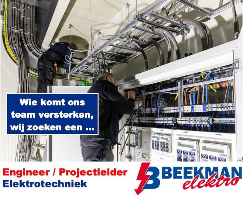 Beekman Elektro groeit gestaag! Daarom zijn wij op zoek naar een Engineer/projectleider Elektrotechniek met ‘Passie voor Techniek’. 

Check hier beekmanelektro.nl/vacatures/Engi… de vacature

#engineering #elektrotechniek #passie voor techniek #innovatie #teamwork #projecten