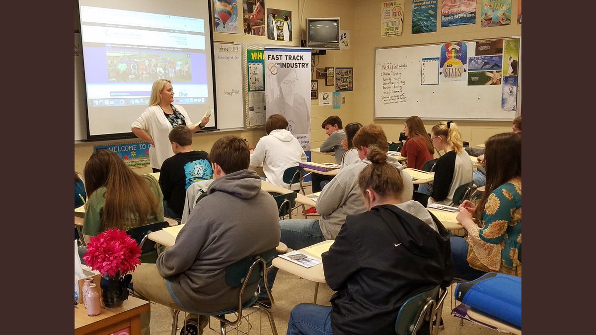 GingerHogeland's tweet photo. Spent this week talking to students at Good Hope and Cold Springs about Fast Track for Industry at Wallace State. https://t.co/a9NM3cpKmv
