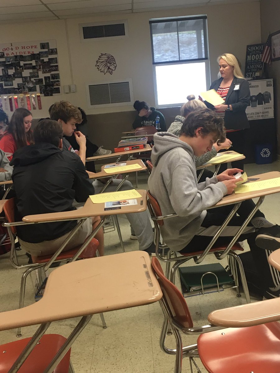 GingerHogeland's tweet photo. Spent this week talking to students at Good Hope and Cold Springs about Fast Track for Industry at Wallace State. https://t.co/a9NM3cpKmv