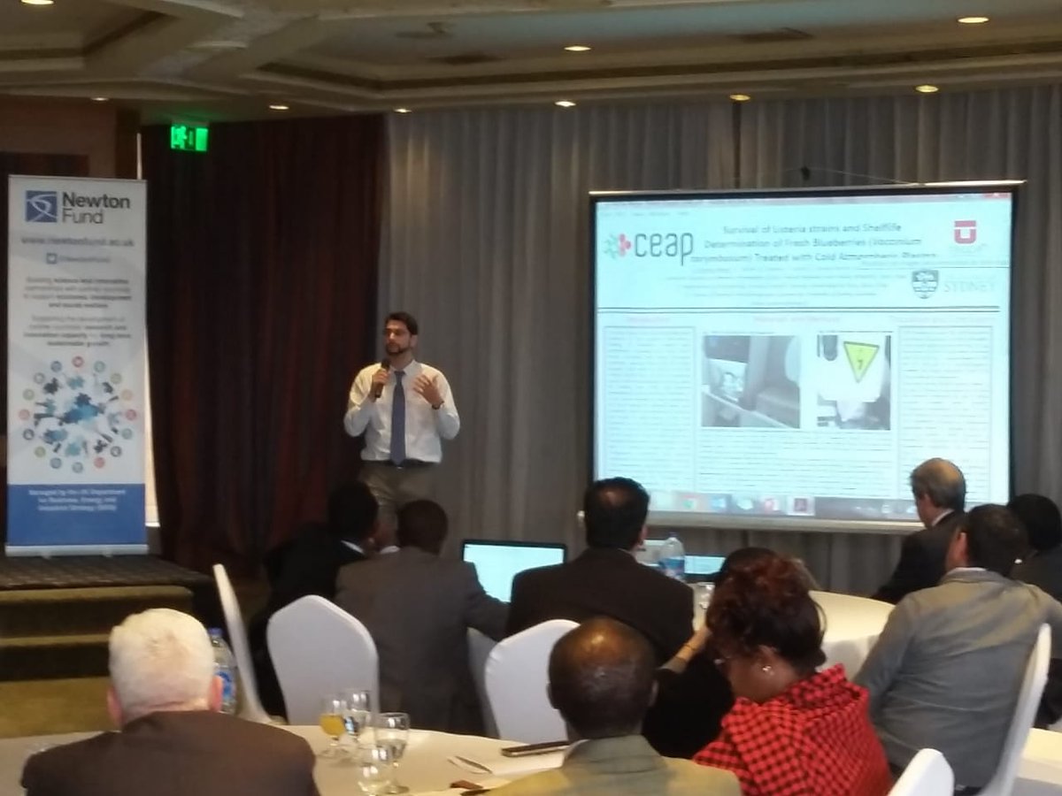 canibalcm's tweet photo. Excellent day for collaboration and looking to target global challenges with real local impact. #Foodsafety #coldplasma #reseach #UKRIcollege #egyptgem2019 @PJCullen100 @CeapMaule https://t.co/dAGZlpOAOE