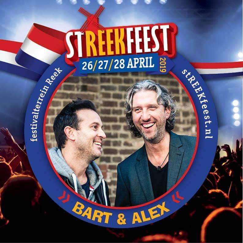 streekfeest's tweet photo. Twee nieuwe toevoegingen: @bartenalex en @qmusic Foute Uur Live. Check programma Koningsnacht en Foute Koningsfeest hier: https://t.co/Zbr0fwe67W https://t.co/UmpDtW8IOu