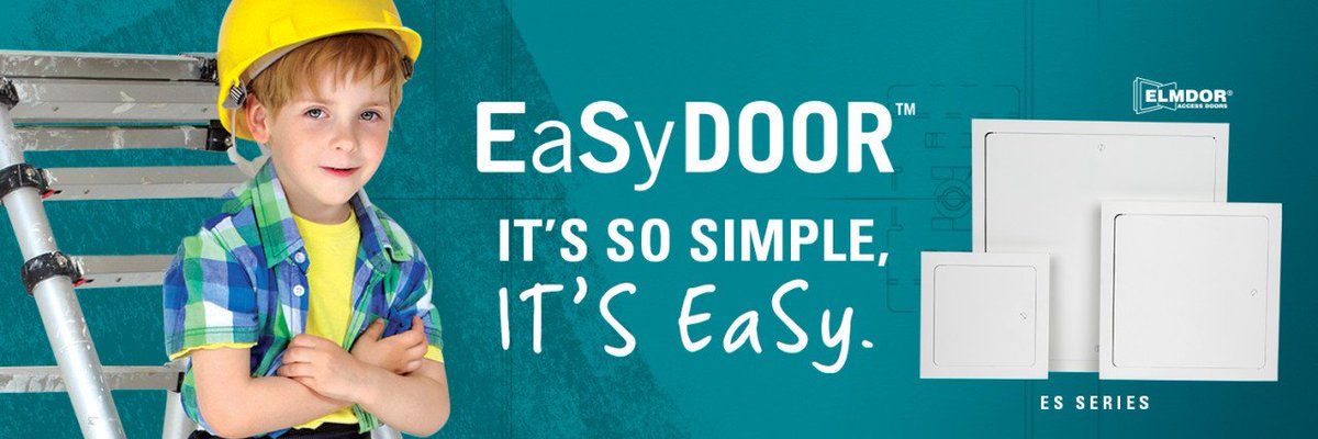 ElmdorMfgCo's tweet photo. Meet EaSyDoor™! Easy to install with a simple cut, bendable tabs, EaSyDoor allows for pristine paint jobs. Make installation quick and EaSy! https://t.co/d42AuMje6z #Easydoor #Eldmorstoneman #accessdoors https://t.co/LyuM2yyd77