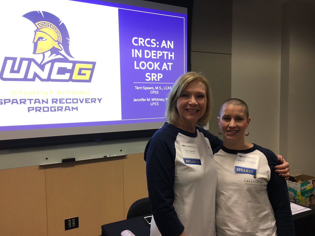 UNC_System's tweet image. Think addiction inevitably leads to failure? Think again! Participants in @UNCG’s Spartan Recovery Program have higher graduation rates, higher GPAs than their peers.  #BehavioralHealth #itsEPIC