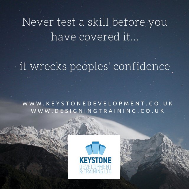 sheridan_webb's tweet image. You&apos;d be surprised how many people fail to follow this #trainingdesign tip