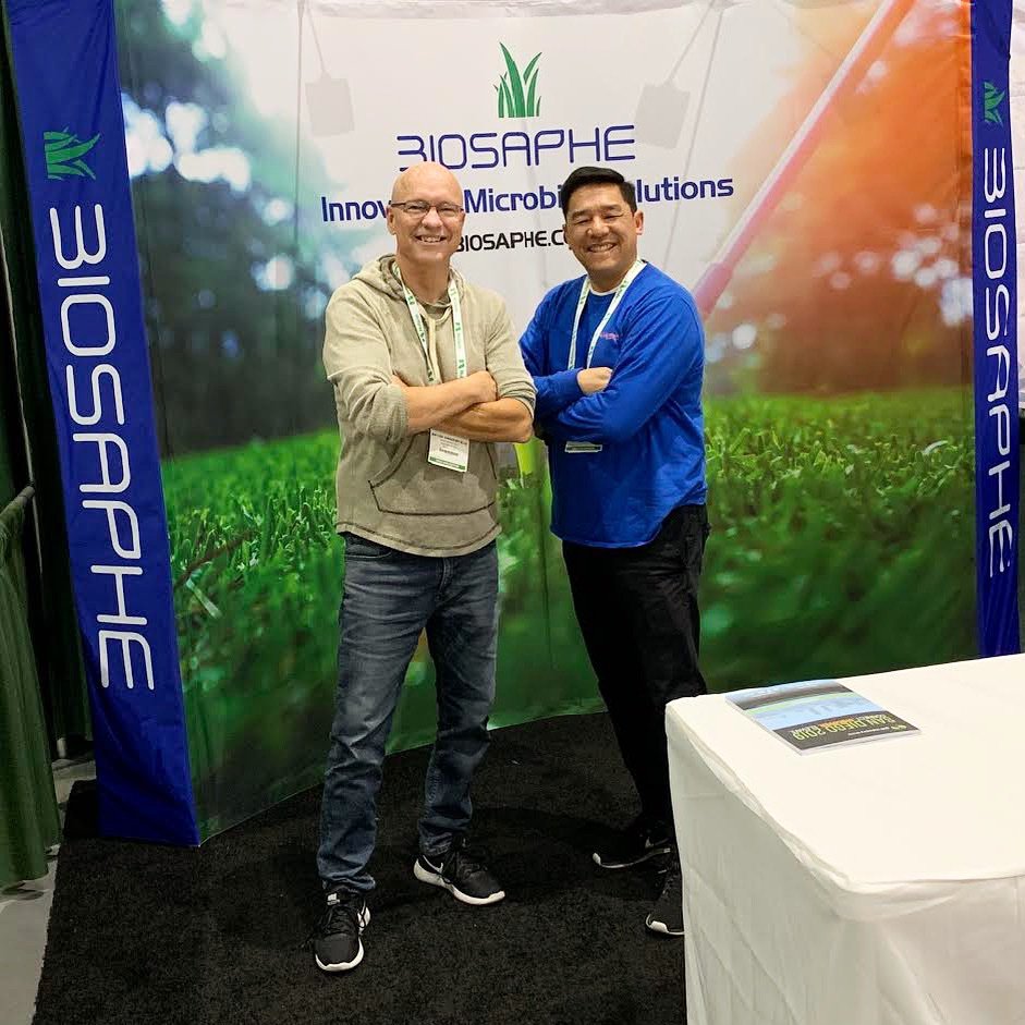 BioSaphe's tweet photo. BioSaphe is back in action at the GIS! Head to exhibit hall door “G” and turn left - booth 5100! Don’t miss out! #biosaphe #GolfIndustryShow #GIS #turf #microbes #results https://t.co/VY4bjreE72