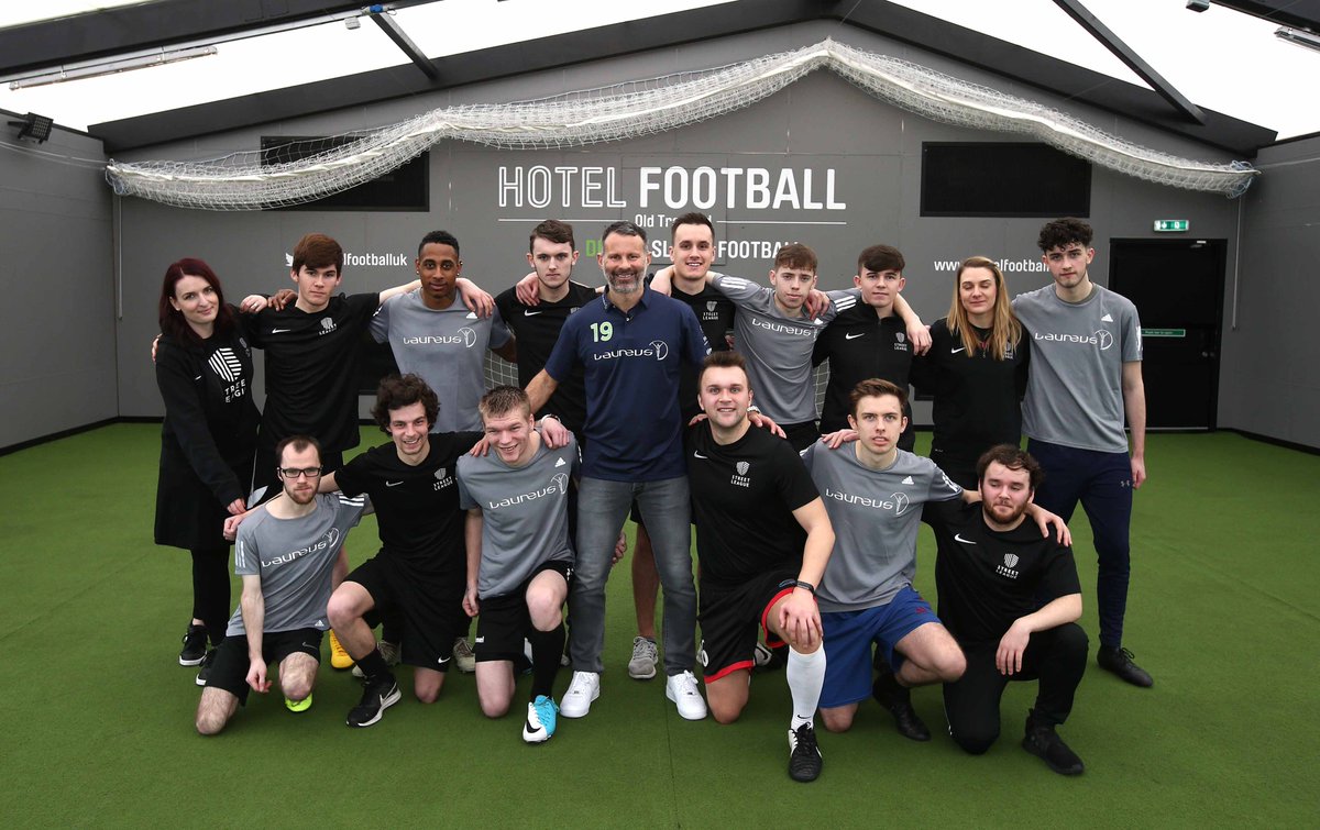 LaureusSport's tweet photo. Earlier today, Laureus Academy Member #RyanGiggs visited the Laureus-supported @Street_League programme to learn about how ⚽️ changes lives for the better. 🙌 #SportforGood https://t.co/qRc2N2HvJv