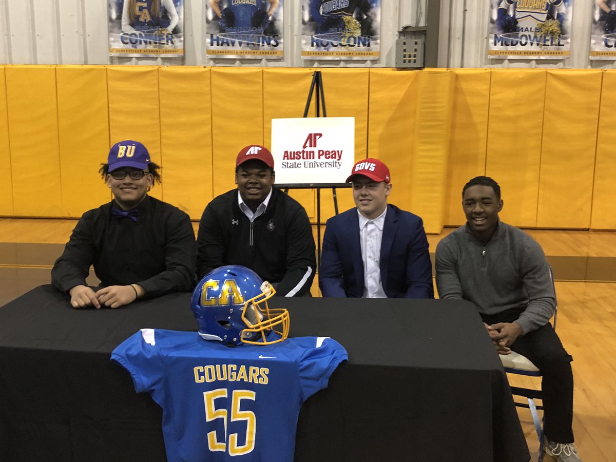Super proud of these 4 young men for their hard work and the way they represent Clarksville Academy on and off the field! #CtowntAkeover