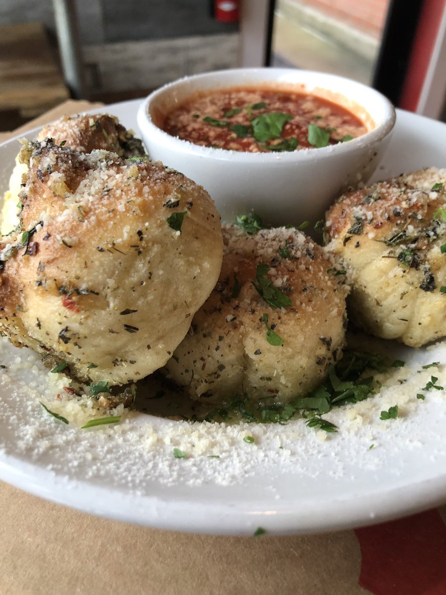 FREE GARLIC KNOTS WITH AN 18” pizza delivery! Every Wednesday ALL DAY at our Midtown location!