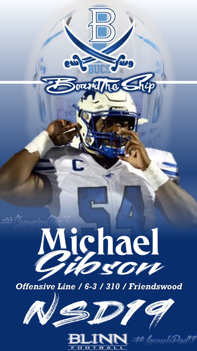 Excited to Welcome a Board @mikegibson54 to the Buc Football Family!! Another playmaker that will help make the 2019 Buccaneers a ChampionShip contender.  2019 is already shaping up into something special. #BoardTheShip19 #ChampionShip19