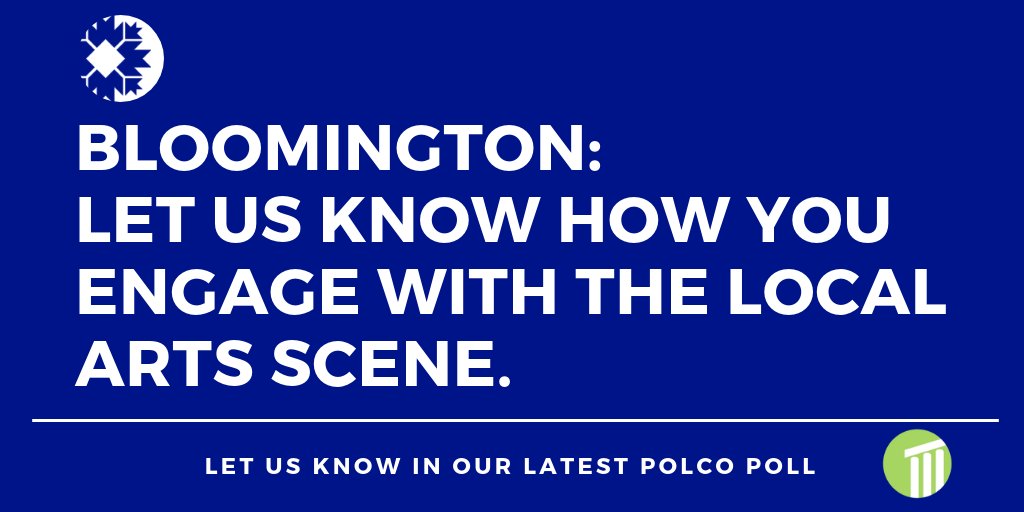The Bloomington arts scene is dynamic and enriching. Do you agree? 🎨🎭👩‍🎤🎹 🎺🎧🎸🎬 We want to know what YOU think about the local arts scene. Fill out our latest Polco survey: polco.us/groups/city/bl… #PublicArt #ArtThrivesHere