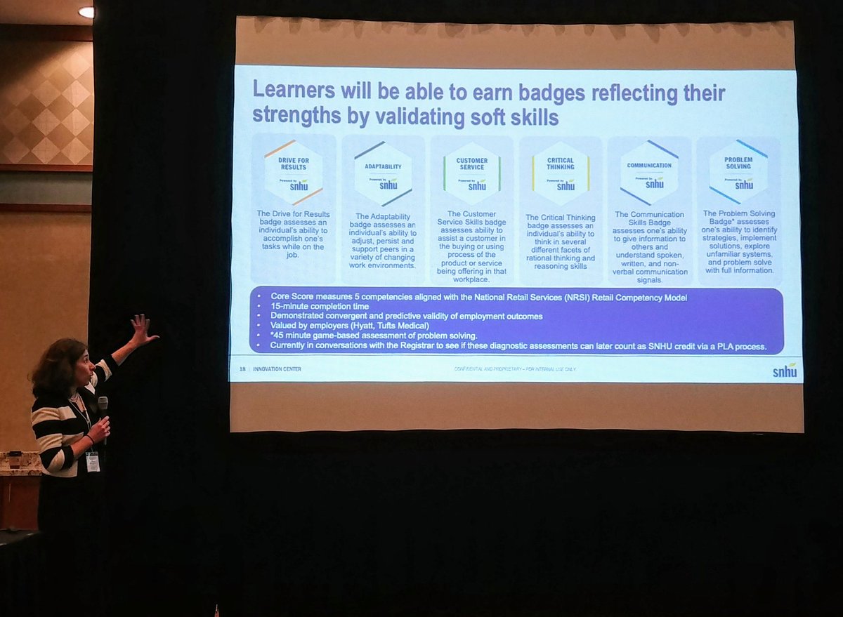 Some valuable skills recognized with #openbadges by <a href="/SNHU/">SNHU</a> and <a href="/WeAreLRNG/">LRNG</a>. Next step is to let these stack up into formal competency recognition and school credit. #IMSsummit