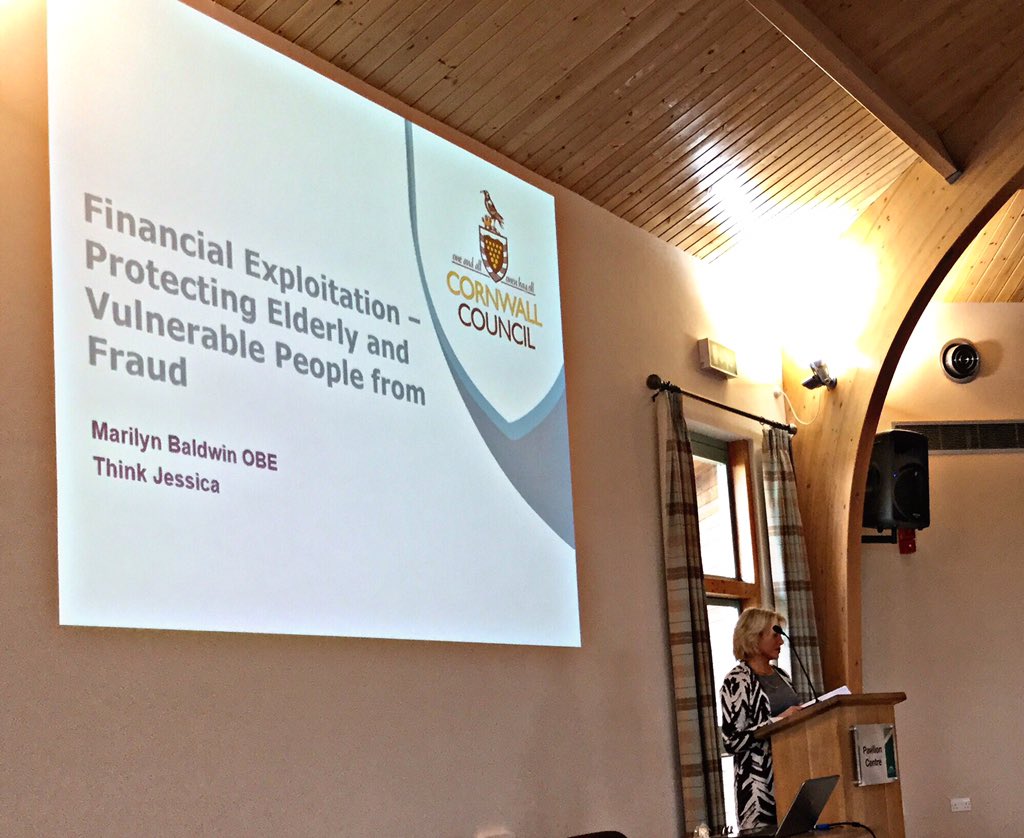 kim22mundy's tweet photo. What an #informative #heartbreaking & #hardhitting presentation by @think_jessica every 15 seconds someone falls for a scam #stayscamsafe #scammers @CORMACltd @adampaynter1 @CornwallCouncil @corservltd @CornwallFRS @CFRSFireSafety @AgainstScams #safeguarding #advocates 💕 https://t.co/FKHgrIKyta
