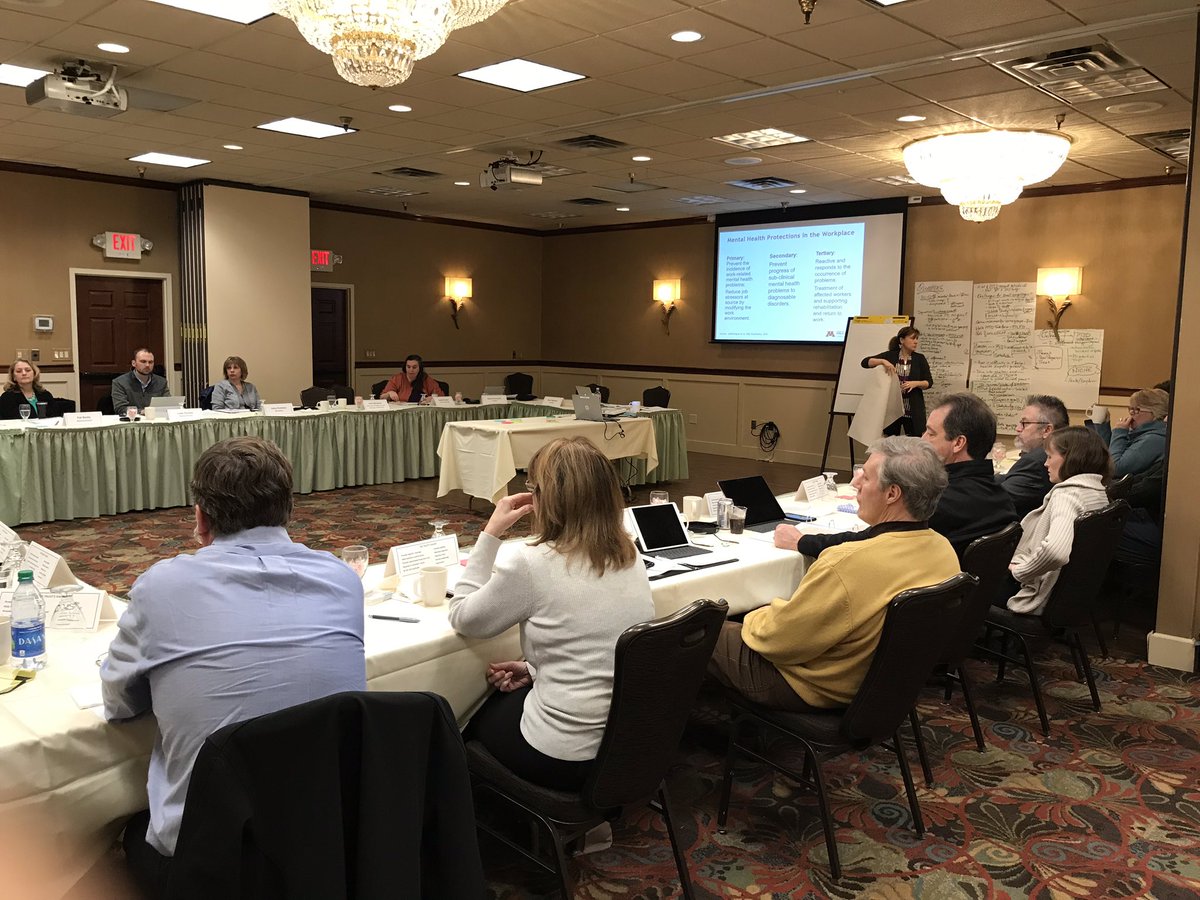 UnmachtMnCities's tweet image. Trust President @DLove007 &amp;amp; Administrator @LMCITguy leading the board and staff #LMCIT Trust Board retreat in White Bear Lake today. Excellent discussion on goals, priorities, wellness, health care and member city needs. @MinnesotaCities #MnCities @LukeMNCities @donreeder
