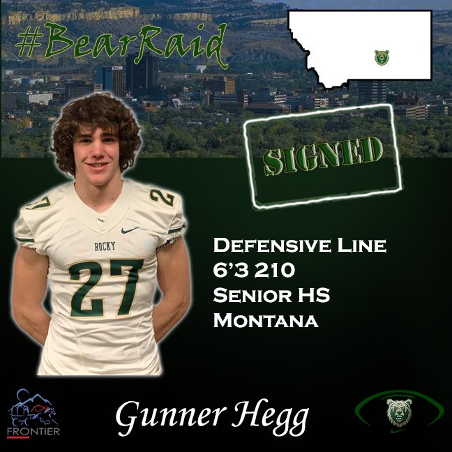Rocky_Football's tweet photo. Welcome Gunner Hegg to the Rocky Family! #BearRaid #ClassOf2023 https://t.co/DIZKkDI7QK