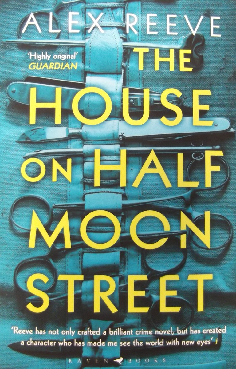 Hugely looking forward to #CrimeBookGroup next Wednesday (13 Feb) when we'll be talking about #TheHouseonHalfMoonStreet by #AlexReeve @storyjoy @BloomsburyRaven Currently reading and LOVING it...