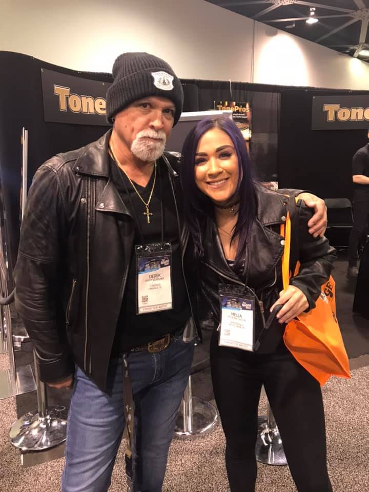 ANOTHER GREAT POST FROM @meliamaccarone's Facebook Page😎'EXCITED 2 MEET THE GREAT #DEREKStHOLMES'😍 @ #NAMM2019🤘facebook.com/photo.php?fbid…🎸Such an Amazing #Guitar Player & Singer🎶😎#StrangleHold💥#MeliaRocks #NAMM #PurplePower #PurplePride #PurplePassion💜MeliaRocks.com