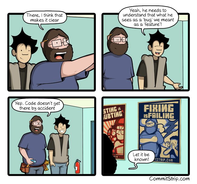 CommitStrip's tweet photo. Let it be known
 https://t.co/2lzGl0XF7M https://t.co/1EyDAbDaIv