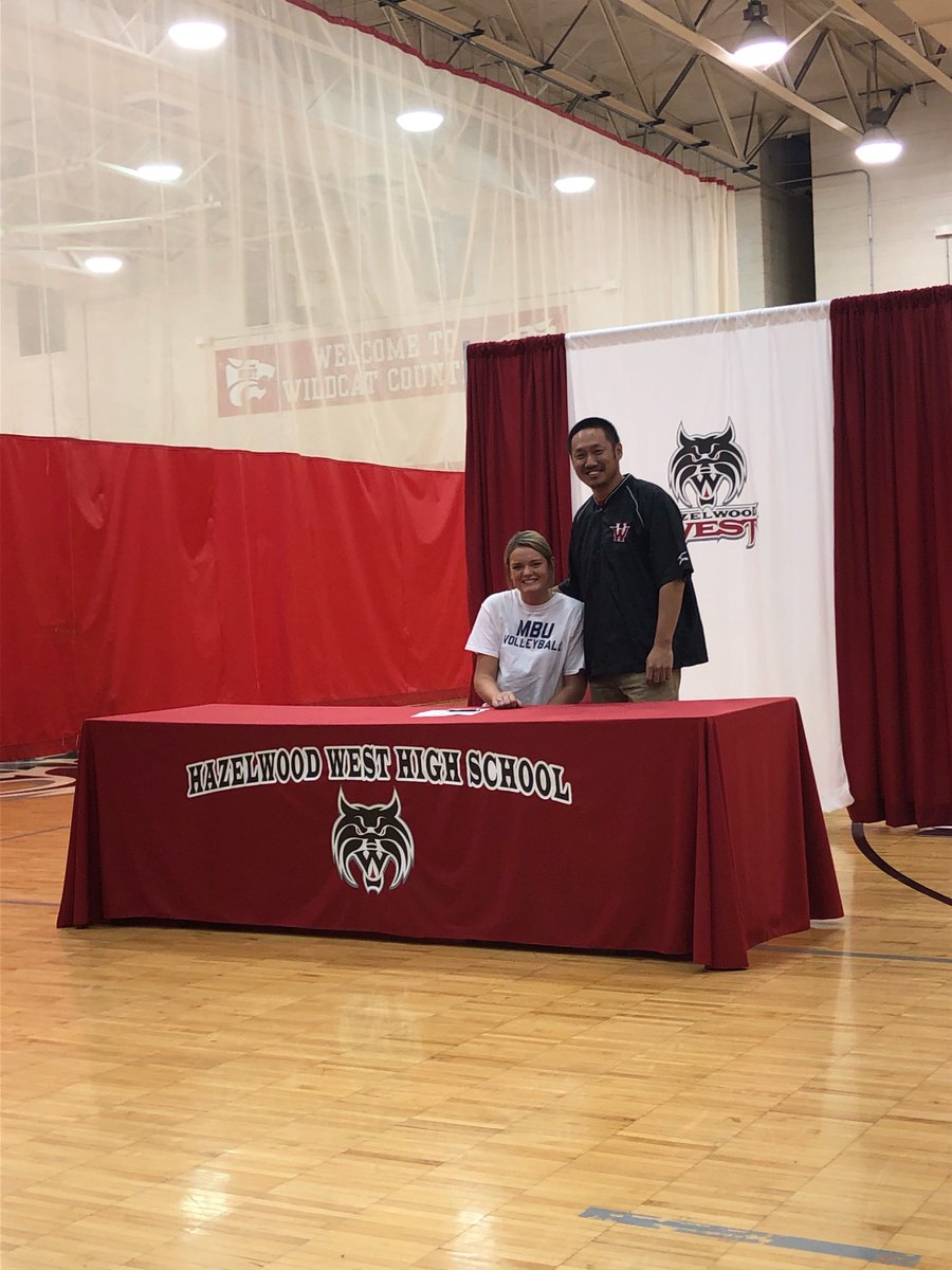 HazelwoodWestVB's tweet photo. Congratulations to Senior OH Holly Withington @Holly_w10 on her signing with Missouri Baptist University! We are so proud of you! #wildcatpride https://t.co/GueHi1nhsB