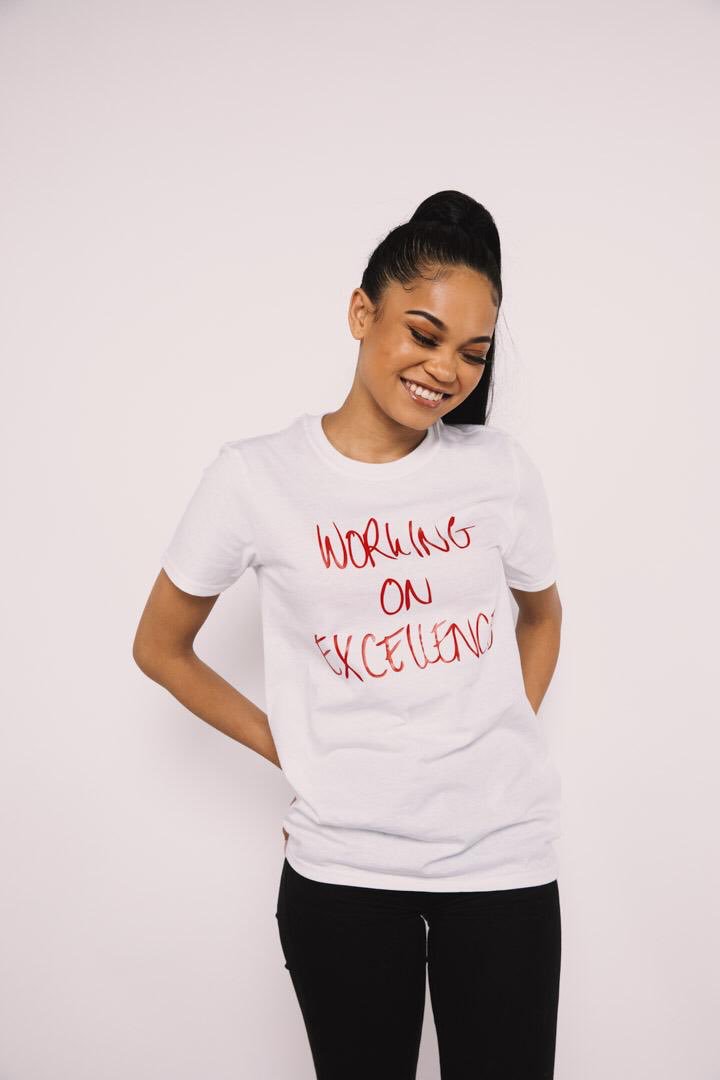 woedrobe's tweet photo. Working On Excellence Target T-Shirt | now available online 📸: @jxrdnbailey https://t.co/mb8E3Xly7n