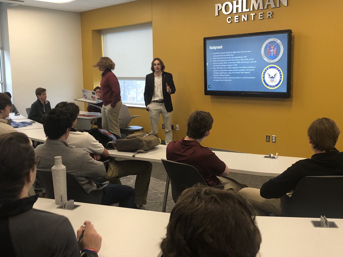 DeSmetJesuitHS's tweet image. Spartans gather to learn about &amp;amp; celebrate the life of alum Scott Wirtz ‘95 and talk about how all can live their life as a #Man4Others #RIPScott