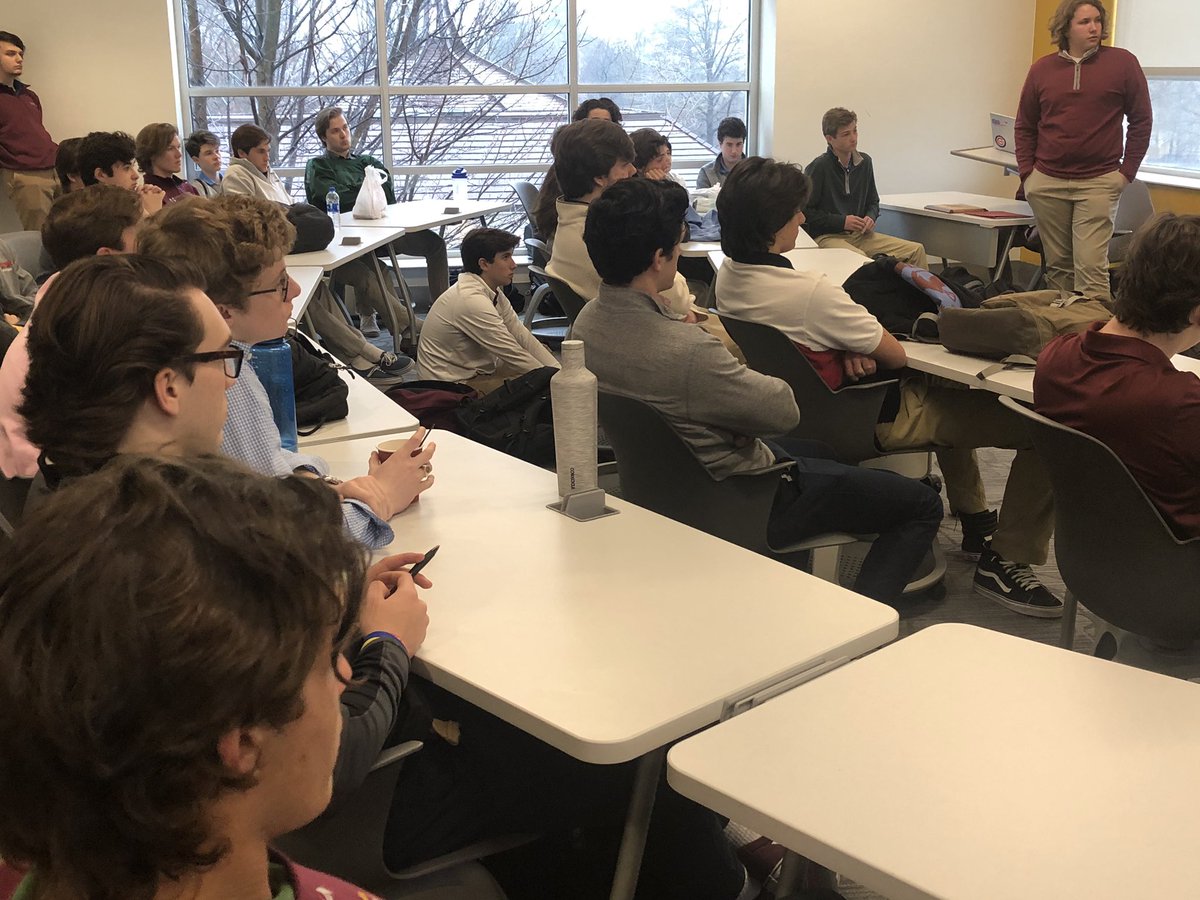 DeSmetJesuitHS's tweet image. Spartans gather to learn about &amp;amp; celebrate the life of alum Scott Wirtz ‘95 and talk about how all can live their life as a #Man4Others #RIPScott