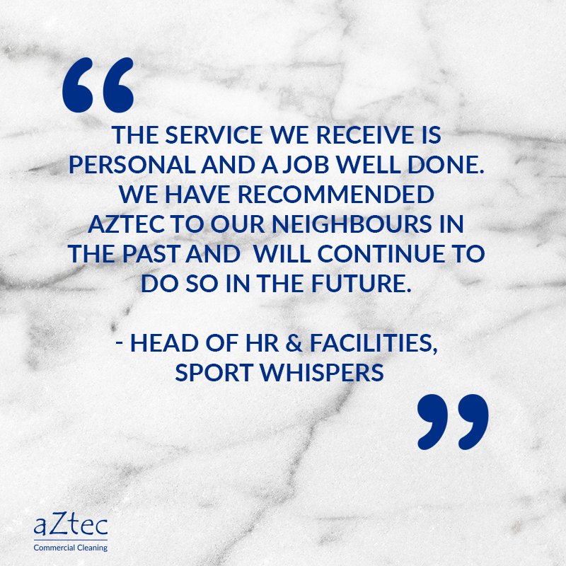 aztec_cleaning's tweet photo. When we hear our clients' continuous great feedback, it really makes us proud of our team!
> https://t.co/8CsLerOVpT
#CommercialCleaning #OfficeCleaning #SchoolCleaning #ShowroomCleaning #SurgeryCleaning #WarehouseCleaning #RetailCleaning https://t.co/spci6WV1IH