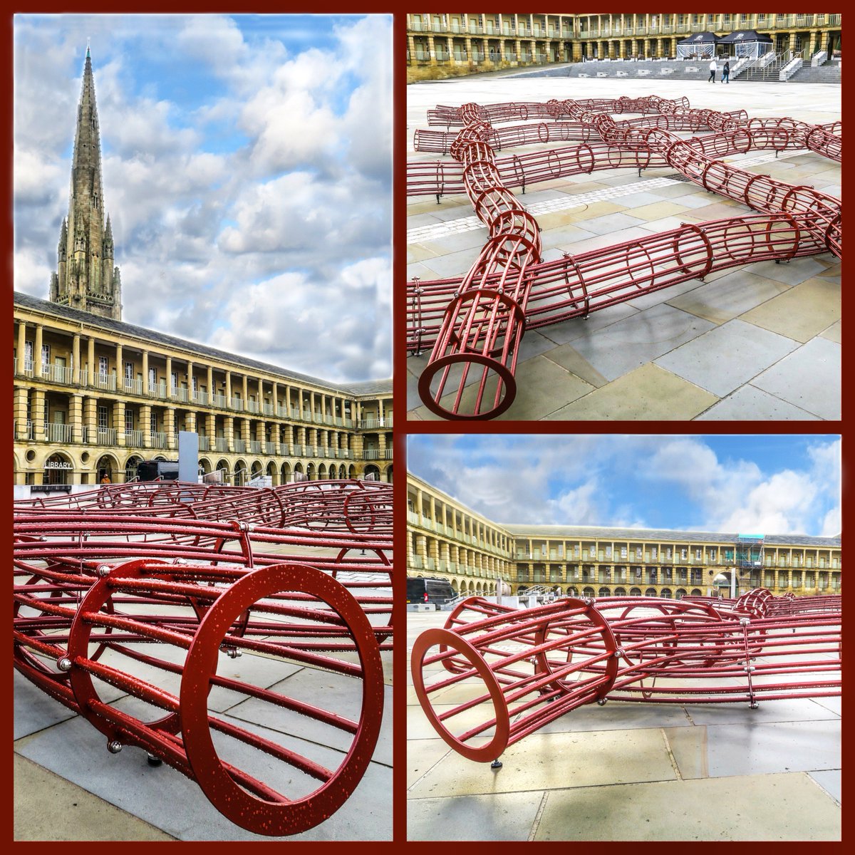 a visit to see the "Blanket " by David Murphy at the Piece Hall Halifax <a href="/ThePieceHall/">The Piece Hall</a> <a href="/YSPsculpture/">Yorkshire Sculpture Park</a> <a href="/HE_Yorkshire/">Historic England Yorkshire</a>  <a href="/HXCourier/">Halifax Courier</a> #davidmurphy #Yorkshire #piecehall #art