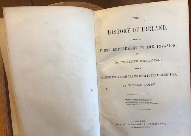 CookMedLimerick's tweet photo. #CookMedLimerick is based at O'Halloran Road. Named after Dr. Sylvester O'Halloran, #Limerick surgeon born 1728 who founded the Limerick Infirmary in 1761. With a keen interest in #history, he published this book "The History of Ireland" & we are delighted to have a copy on site! https://t.co/IFFnHHQqyC