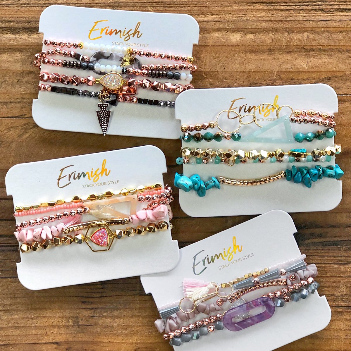 sullivansgifts's tweet image. Erimish {Stack Your Style}  😍💕 #erimish #erimishbracelets #stackyourstyle #shopsullivans #weship